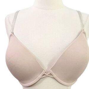 Wacoal T Shirt Bra Convertible Silicone Strap Regular Plunge Racer or Halter 34B